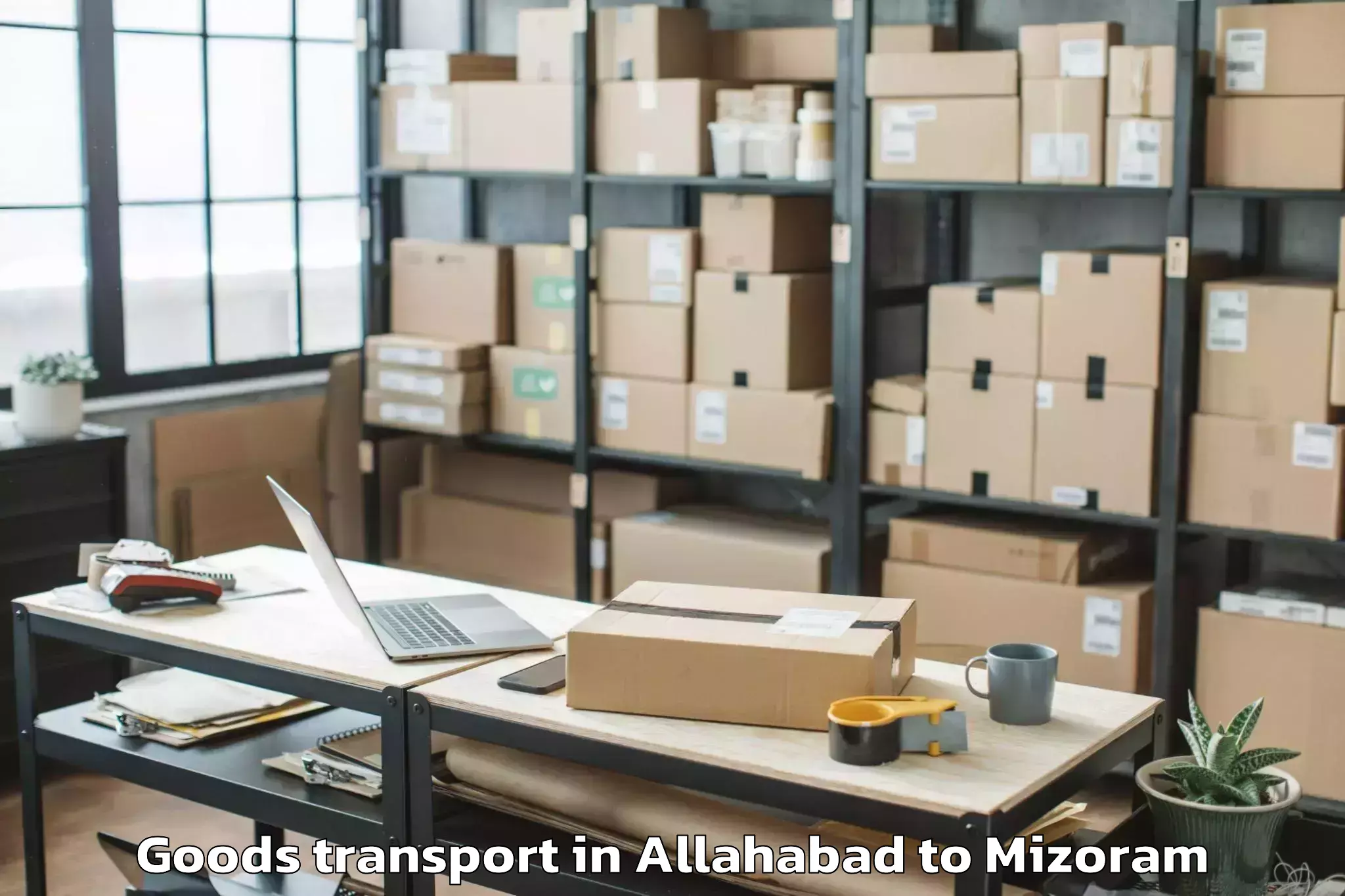 Allahabad to Lawngtlai Goods Transport Booking